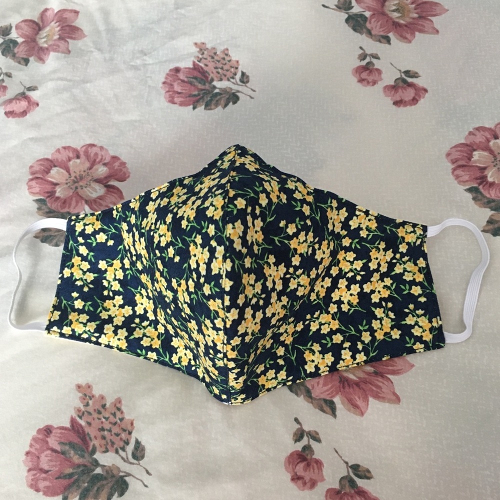KIDS Daffodils floral face mask